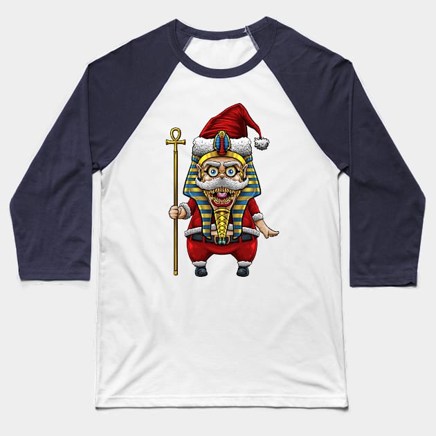 Monster santa claus ( pharaoh ) Baseball T-Shirt by LillyRise